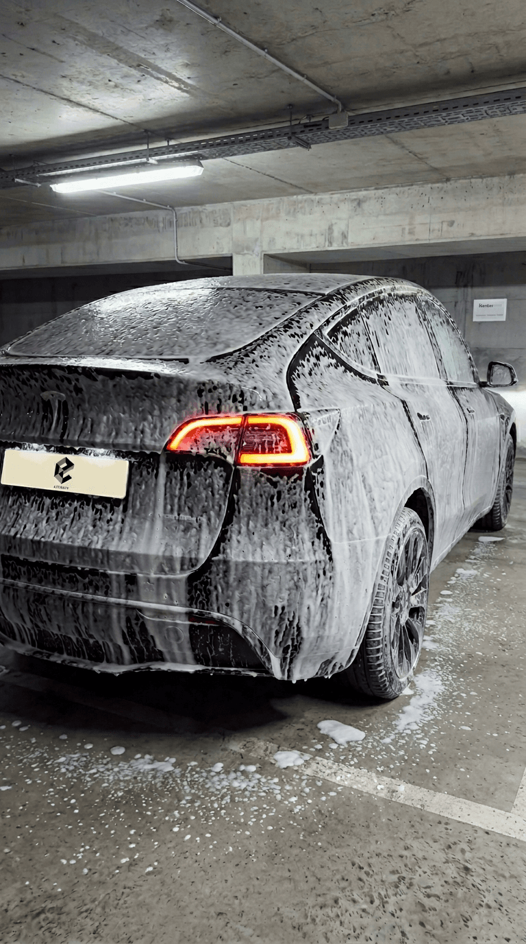 Lavage manuel du véhicule