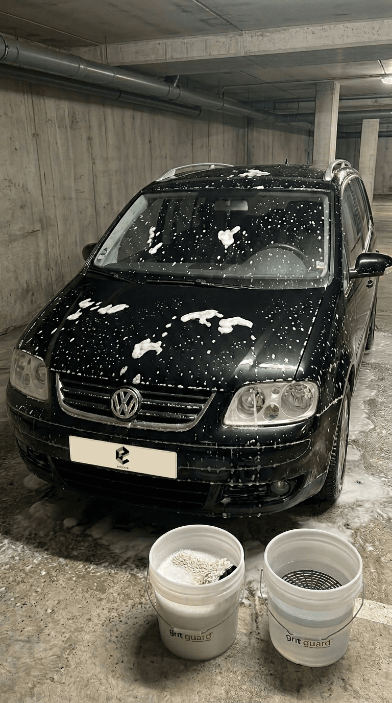 Lavage manuel du véhicule